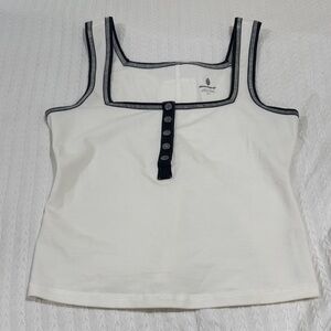 FP Movement by Free People White Tank with Black Accents